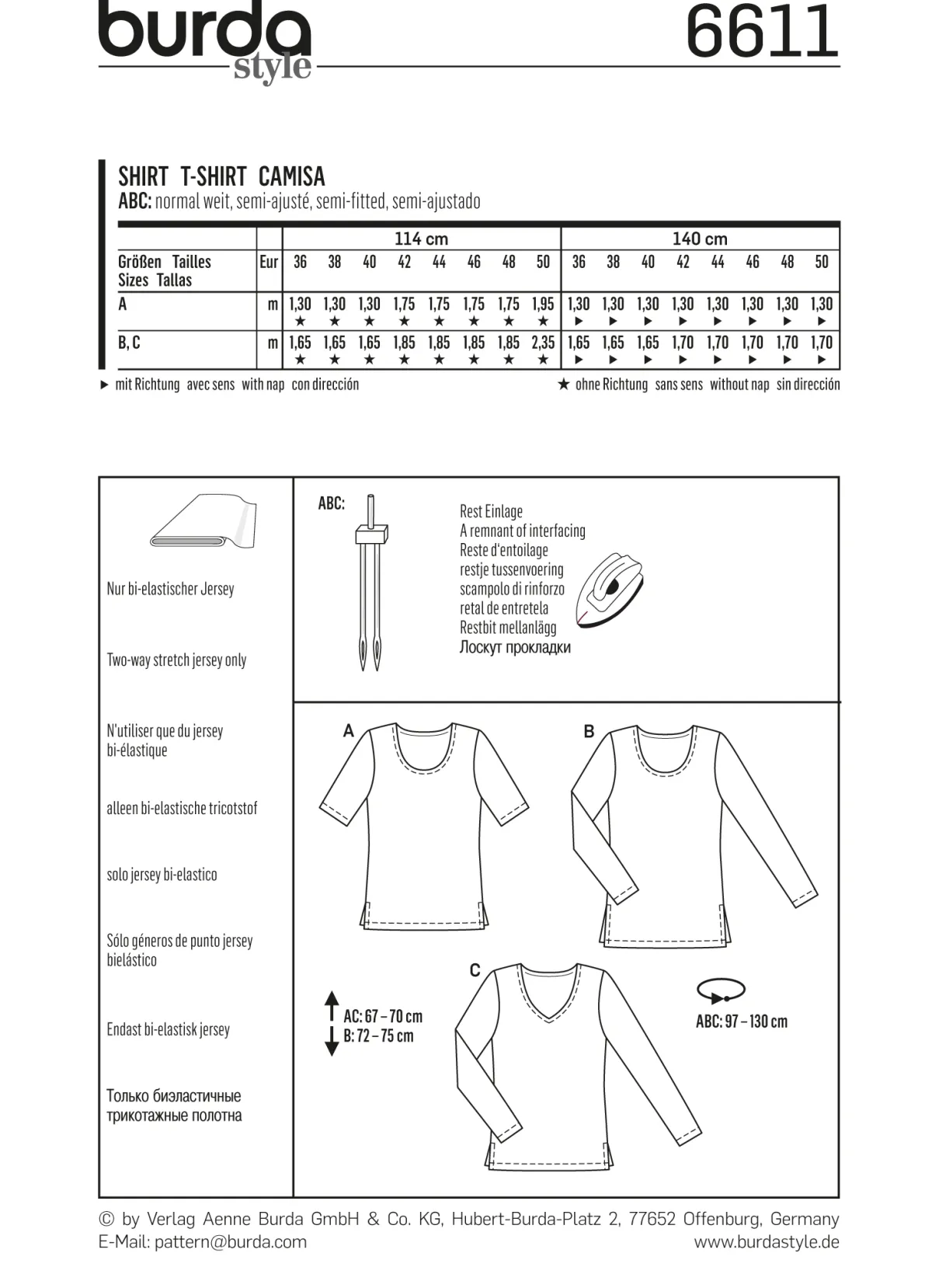Cartamodelli Burda Top>camicia