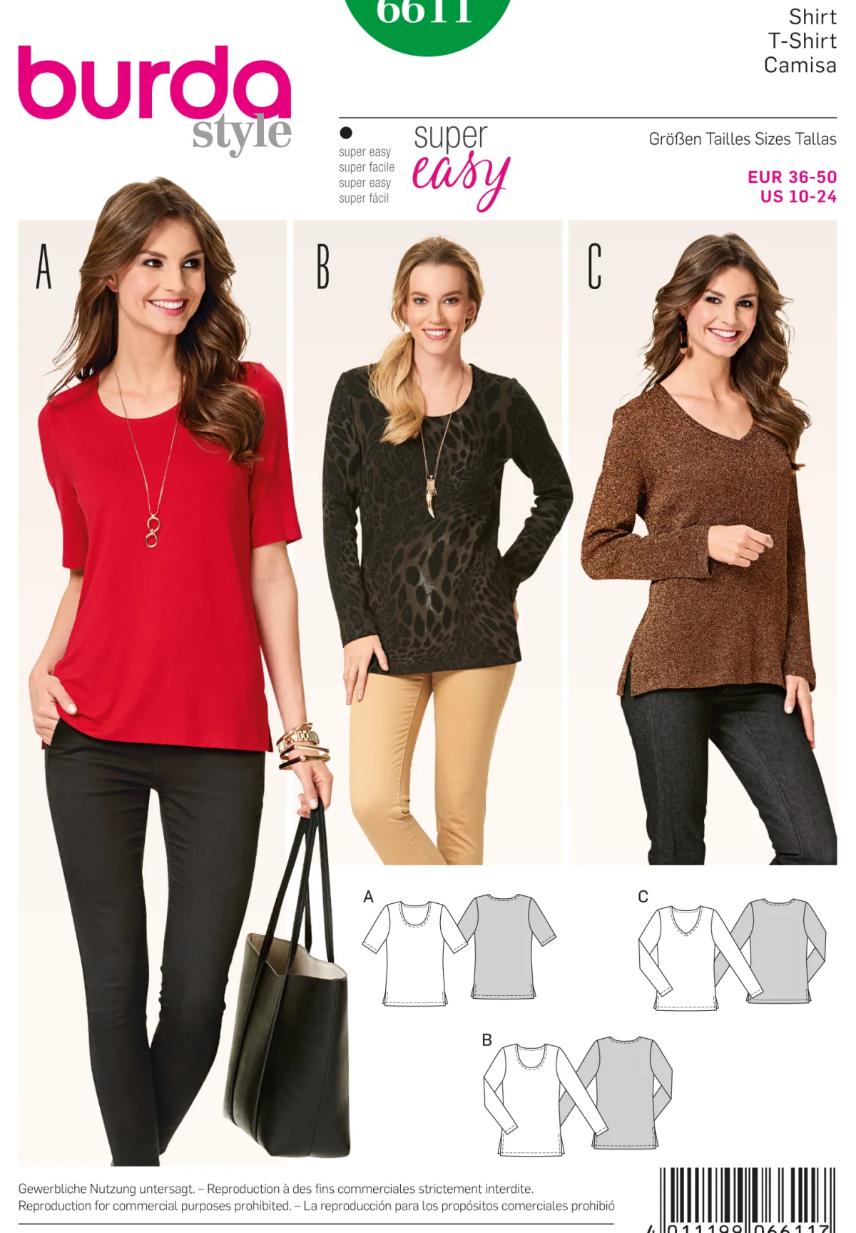 Cartamodelli Burda Top>camicia