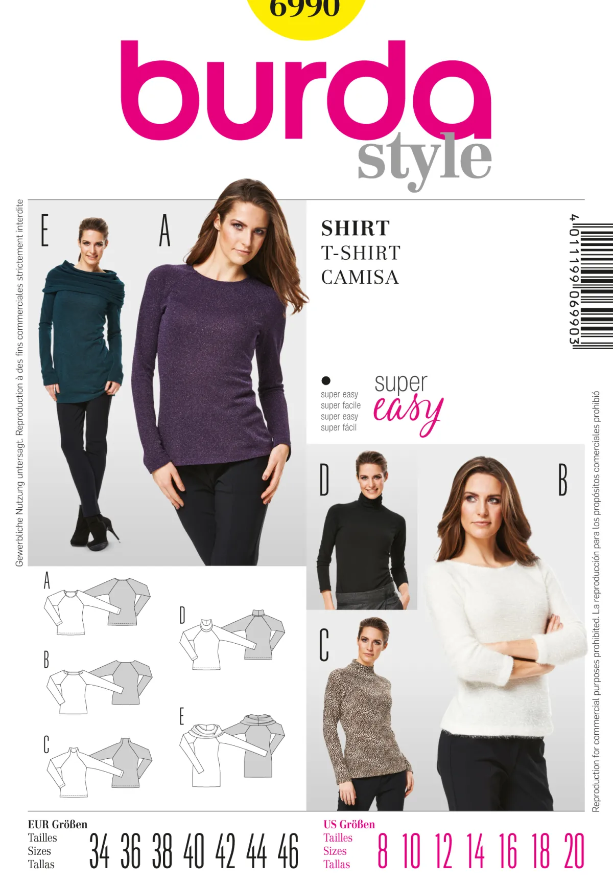 Cartamodelli Burda Top>camicia