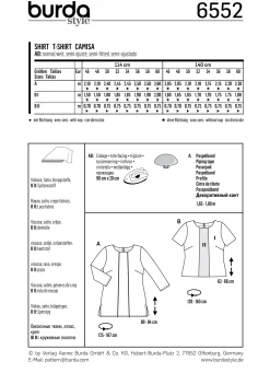 Cartamodelli Burda Taglie Forti>camicia