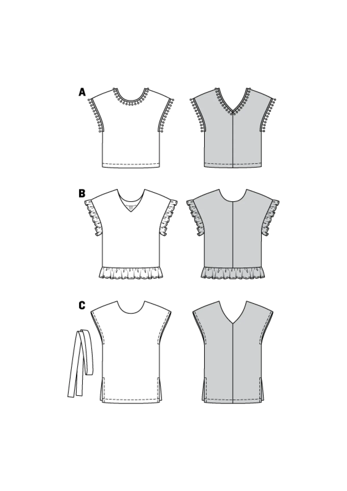 Giesse Scampoli Teenager>Camicia camicetta - Spalle scoperte -Sc