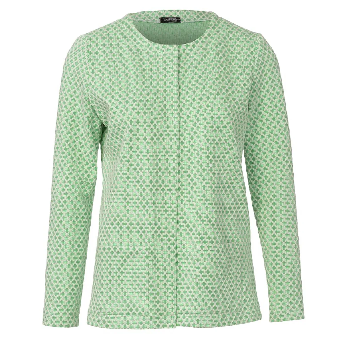 Giesse Scampoli Giacche>Cardigan con scollo arrotondato