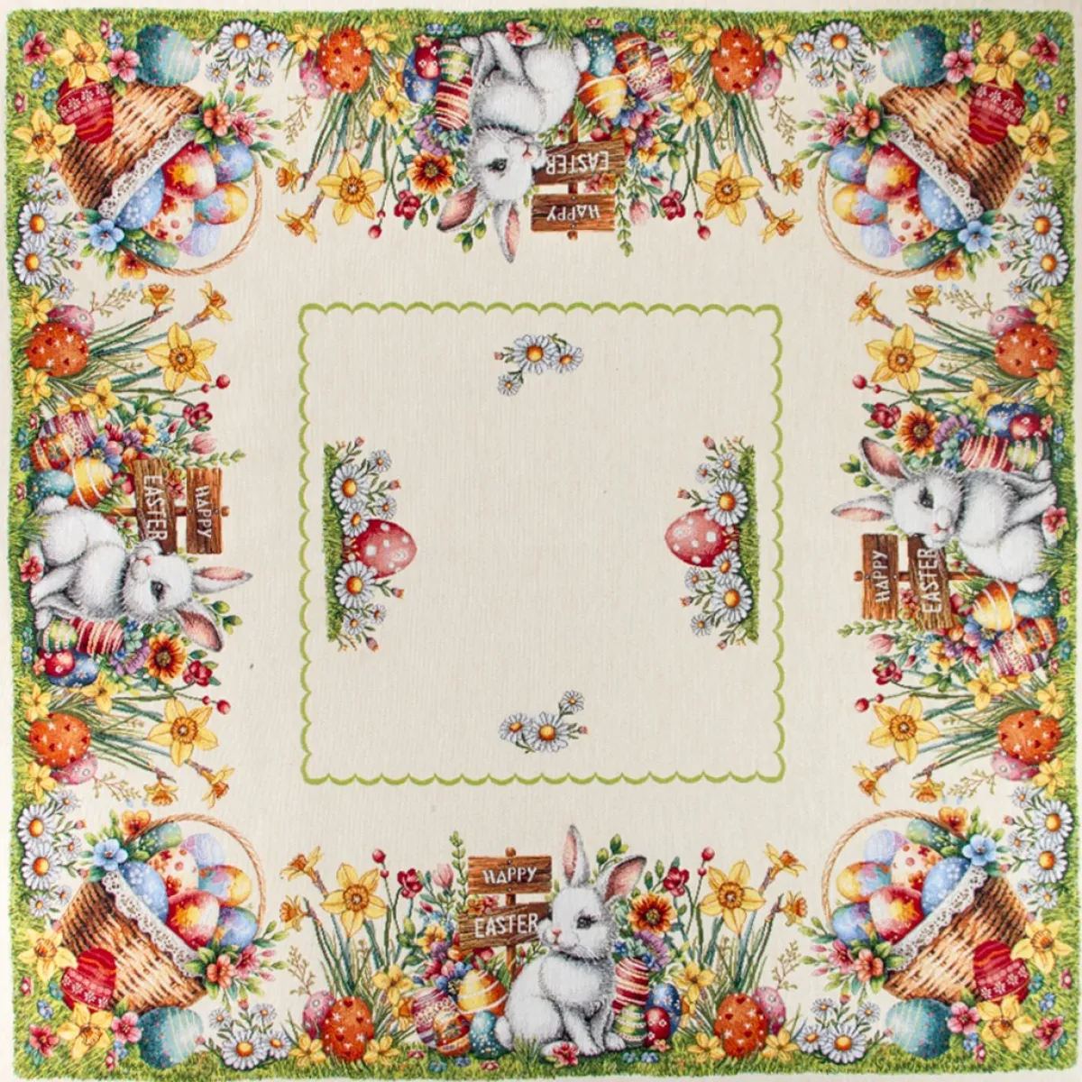 Giesse Scampoli Tovaglie Fantasia|Pannelli Per Cuscini>CENTRO TAVOLA 100X100 EASTER BUNNY