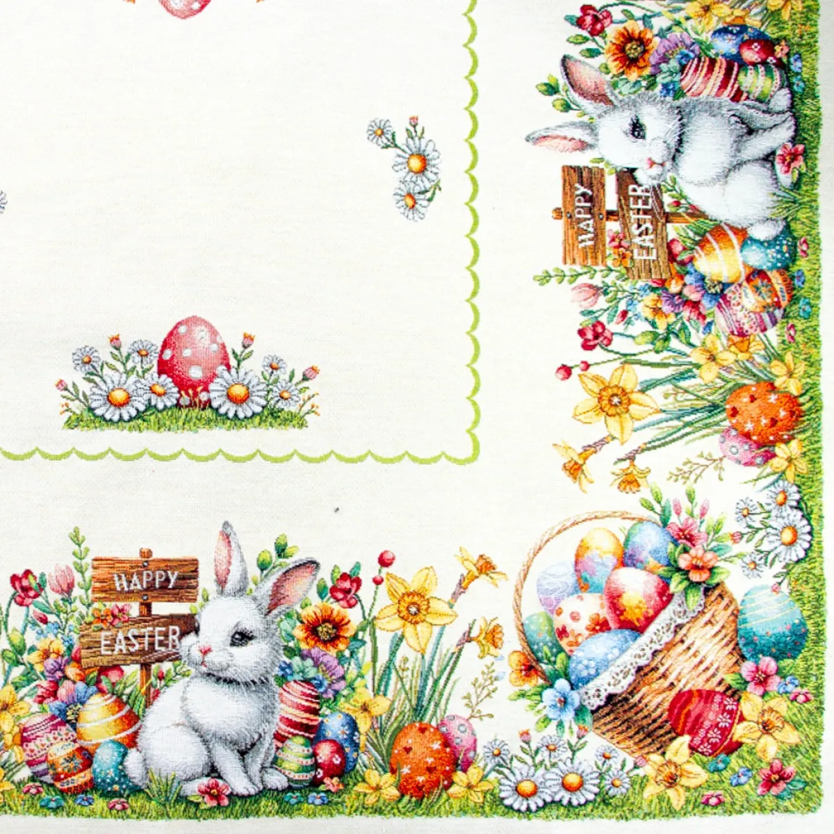 Giesse Scampoli Tovaglie Fantasia|Pannelli Per Cuscini>CENTRO TAVOLA 100X100 EASTER BUNNY