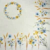 Giesse Scampoli Tovaglie Fantasia|Pannelli Per Cuscini>CENTRO TAVOLA 100X100 FIORI E SPIGHE