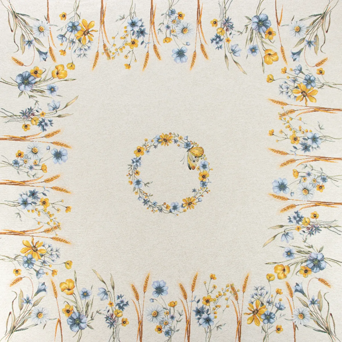 Giesse Scampoli Tovaglie Fantasia|Pannelli Per Cuscini>CENTRO TAVOLA 100X100 FIORI E SPIGHE