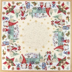 Giesse Scampoli Tovaglie Fantasia|Pannelli Per Cuscini>CENTRO TAVOLA 100X100 NATALE