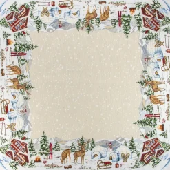 Giesse Scampoli Tovaglie Fantasia|Pannelli Per Cuscini>CENTRO TAVOLA 100X100 NATALE