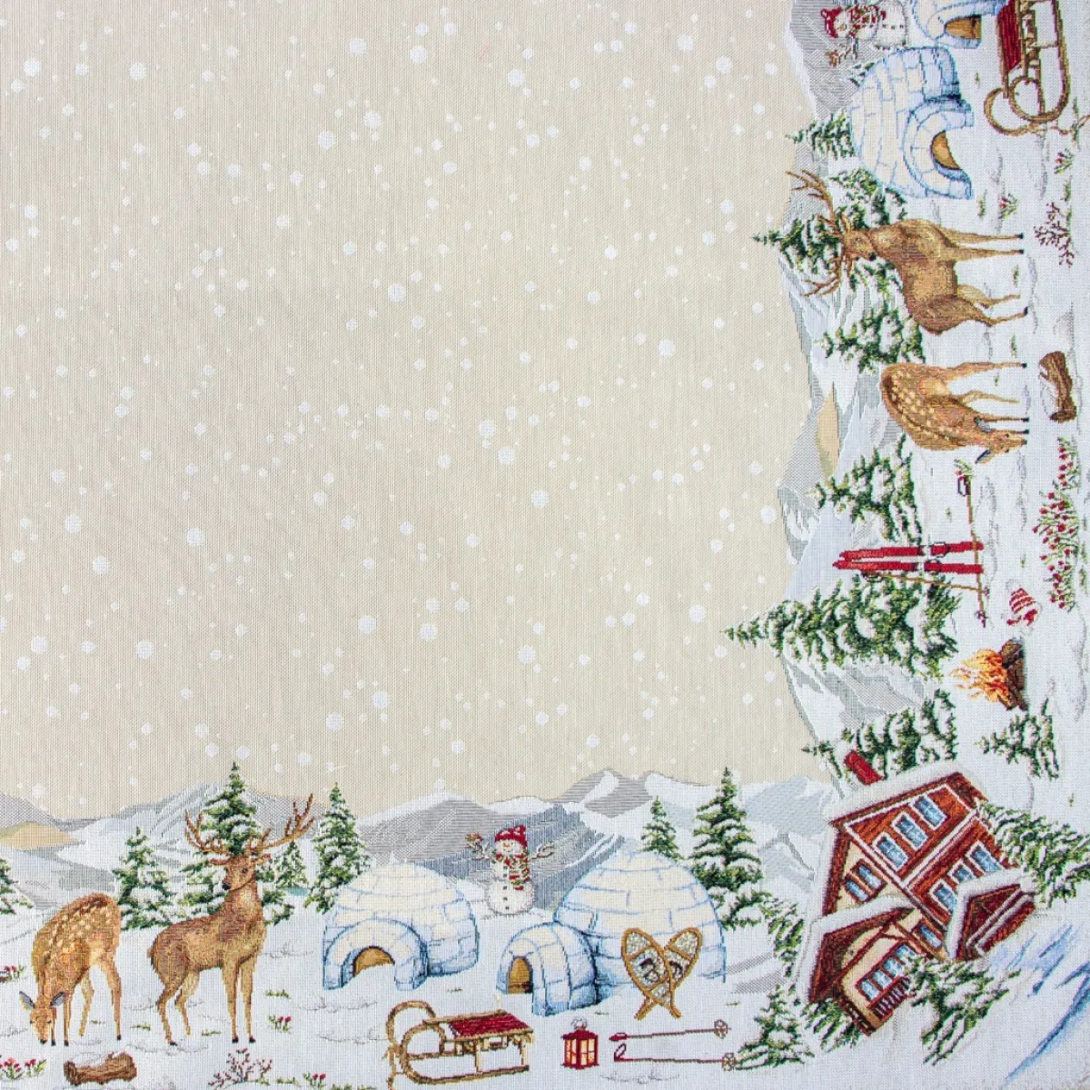 Giesse Scampoli Tovaglie Fantasia|Pannelli Per Cuscini>CENTRO TAVOLA 100X100 NATALE