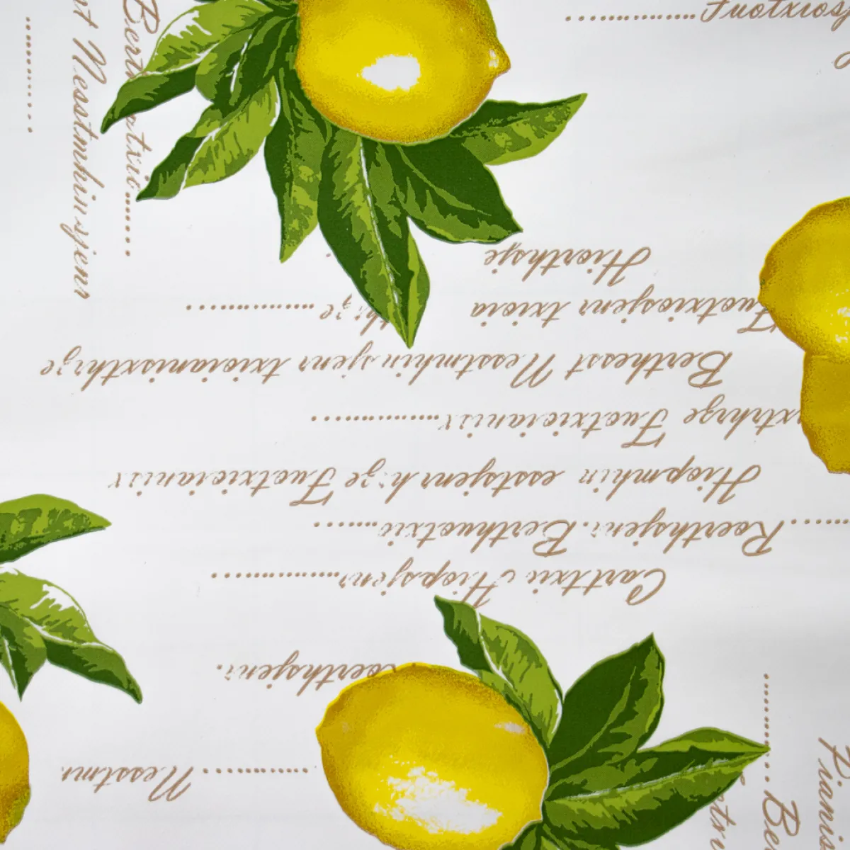 Giesse Scampoli Cotoni Resinati E Tovaglie Cerate>CERATA FANTASIA LIMONI