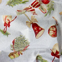 Giesse Scampoli Cotoni Resinati E Tovaglie Cerate>CERATA NATALE VISCHIO
