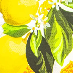 Giesse Scampoli Cotoni Resinati E Tovaglie Cerate>CERATA TRAMA FANTASIA LIMONI IN FIORE