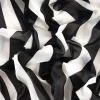 Giesse Scampoli Fantasie Moda>CHIFFON CREPE NICOLETTA RIGATO
