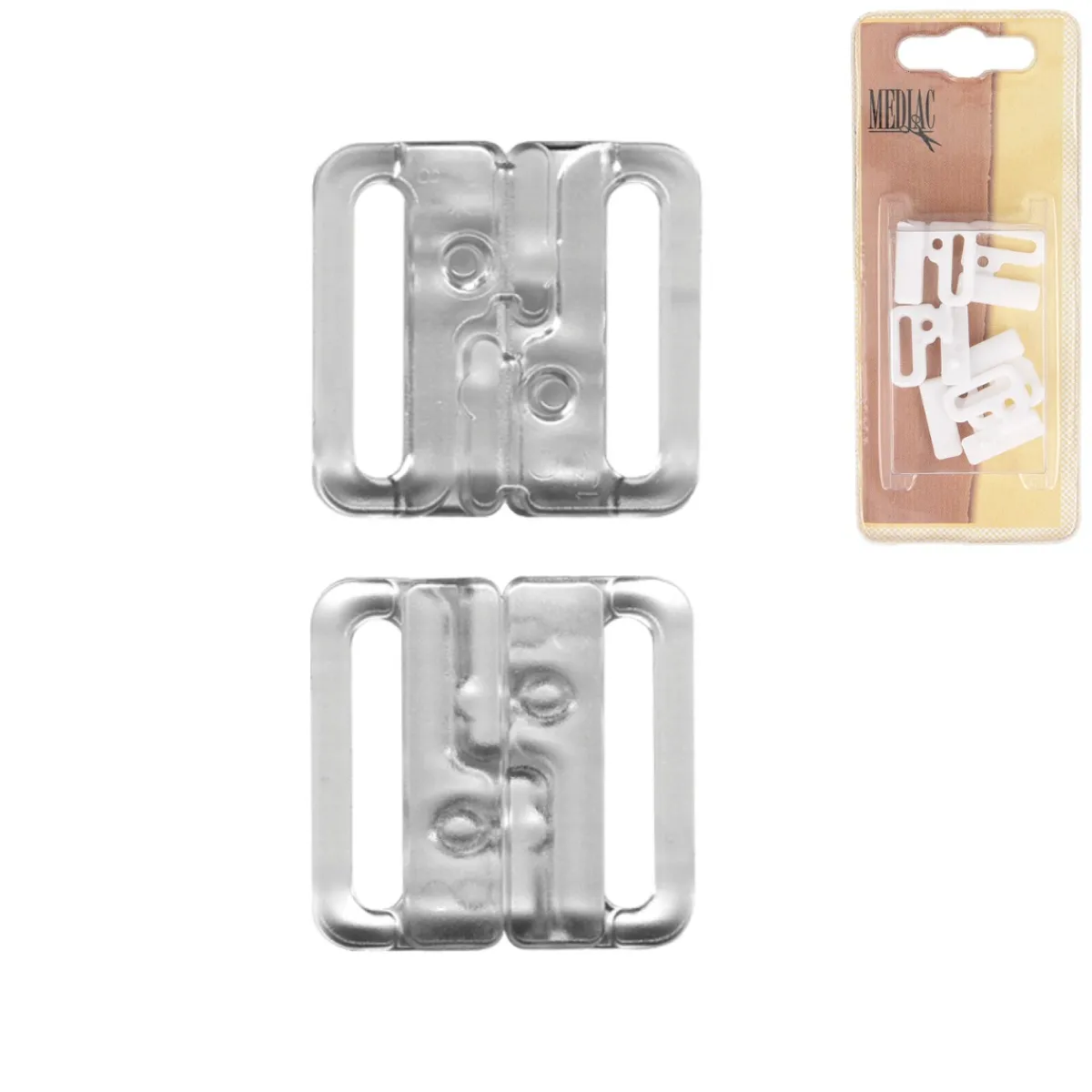 Giesse Scampoli Chiusure Ed Accessori Intimo>Clips per bikini 3 sets 20 mm
