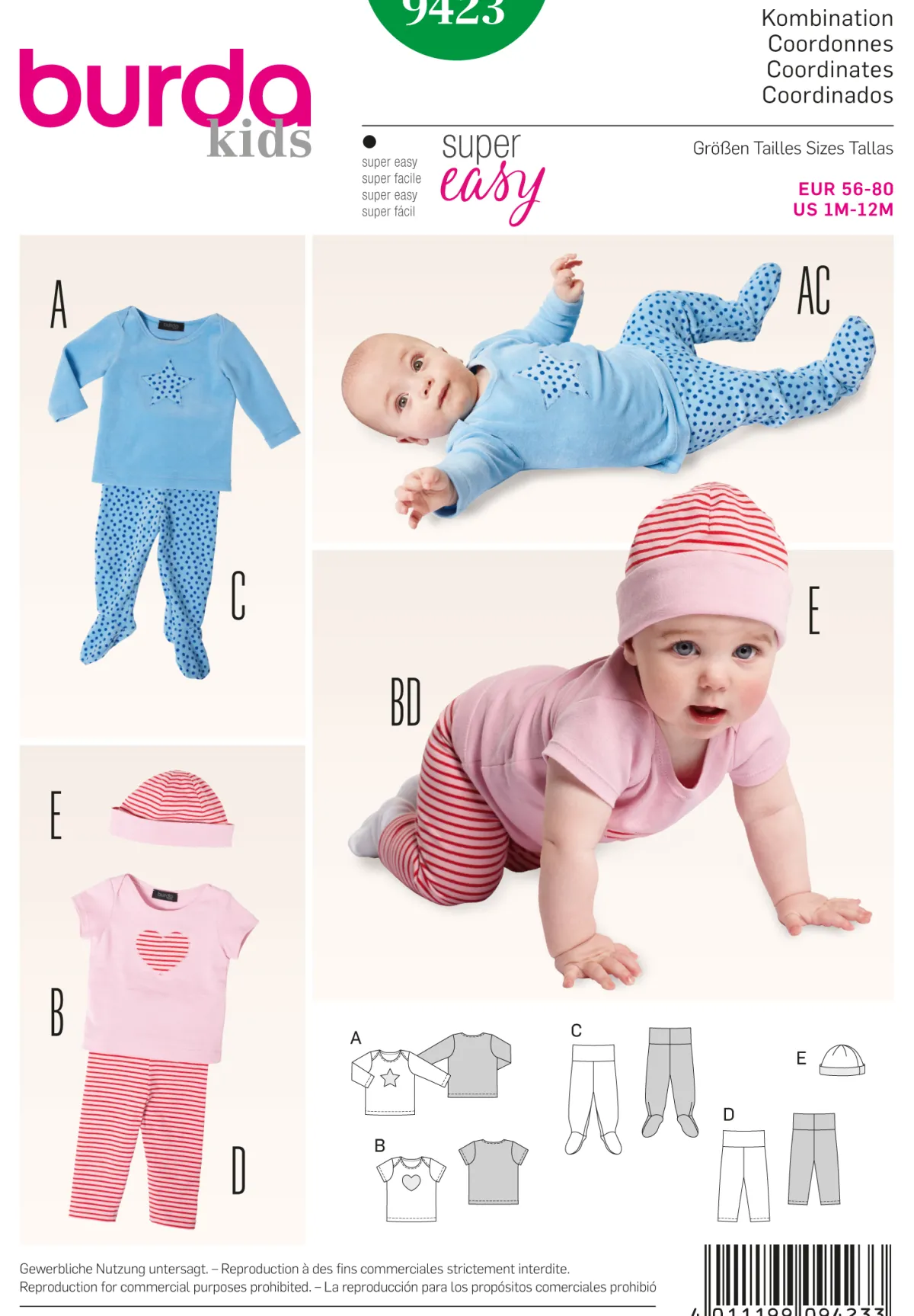 Cartamodelli Burda Neonati|Bambini>combinazione