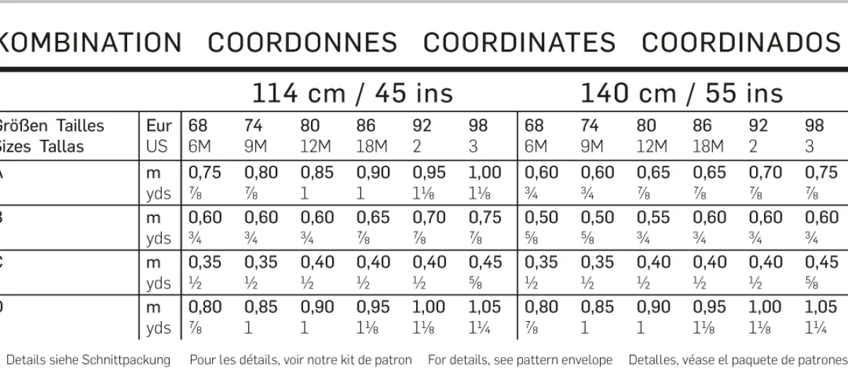 Cartamodelli Burda Neonati|Bambini>combinazione
