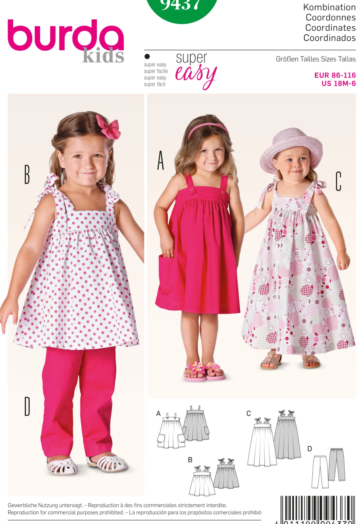 Cartamodelli Burda Neonati|Bambini>combinazione