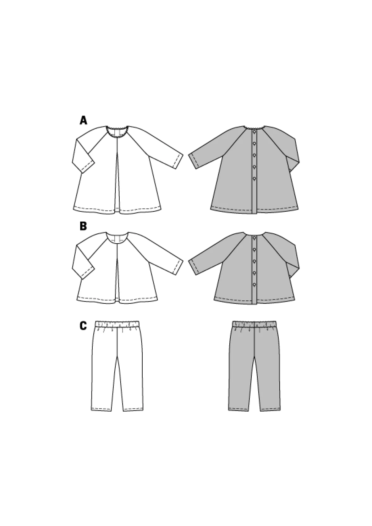 Cartamodelli Burda Neonati|Bambini>combinazione
