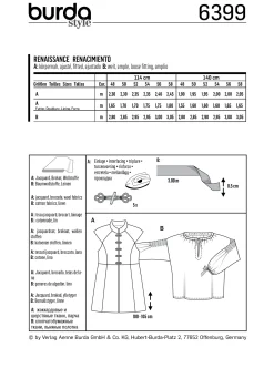 Cartamodelli Burda Costumi Per Spettacoli E Carnevale>Costume storico