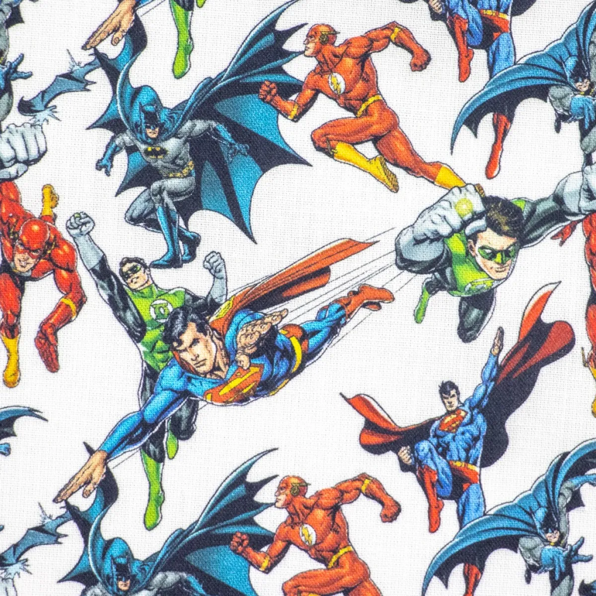 Bambino Giesse Scampoli Tessuti In Cotone>COTONE DC COMICS FUMETTI