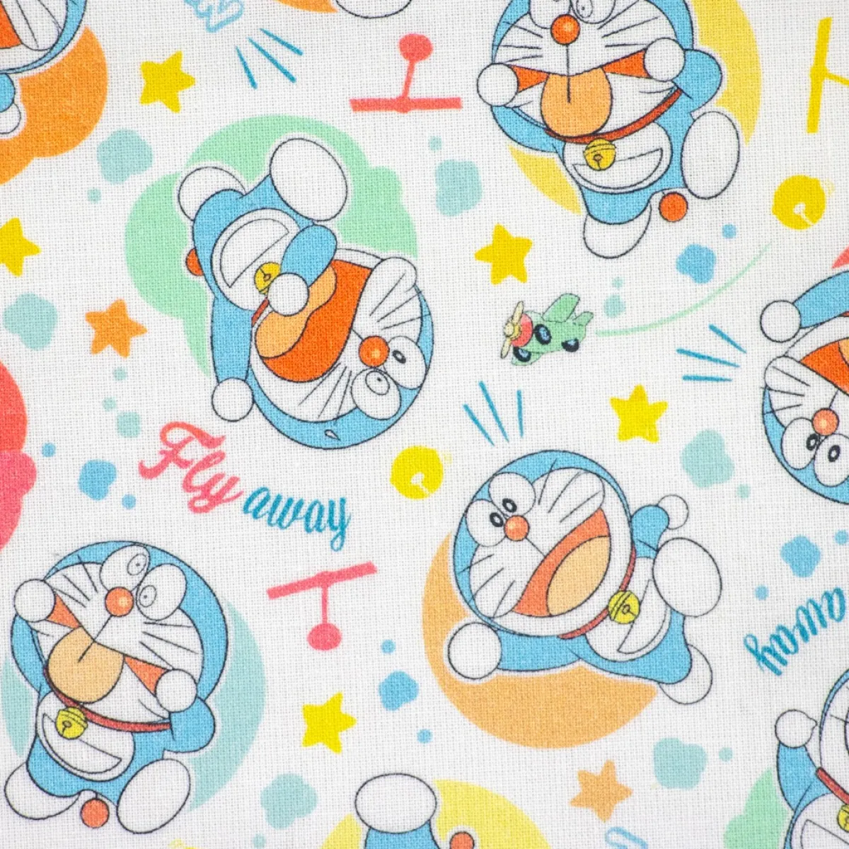Bambino Giesse Scampoli Tessuti In Cotone>COTONE DORAEMON FUMETTI