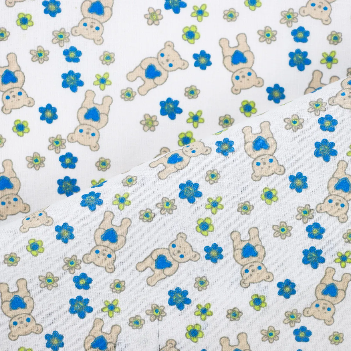 Bambino Giesse Scampoli Tessuti In Cotone>COTONE LEGGERO FIORELLINI