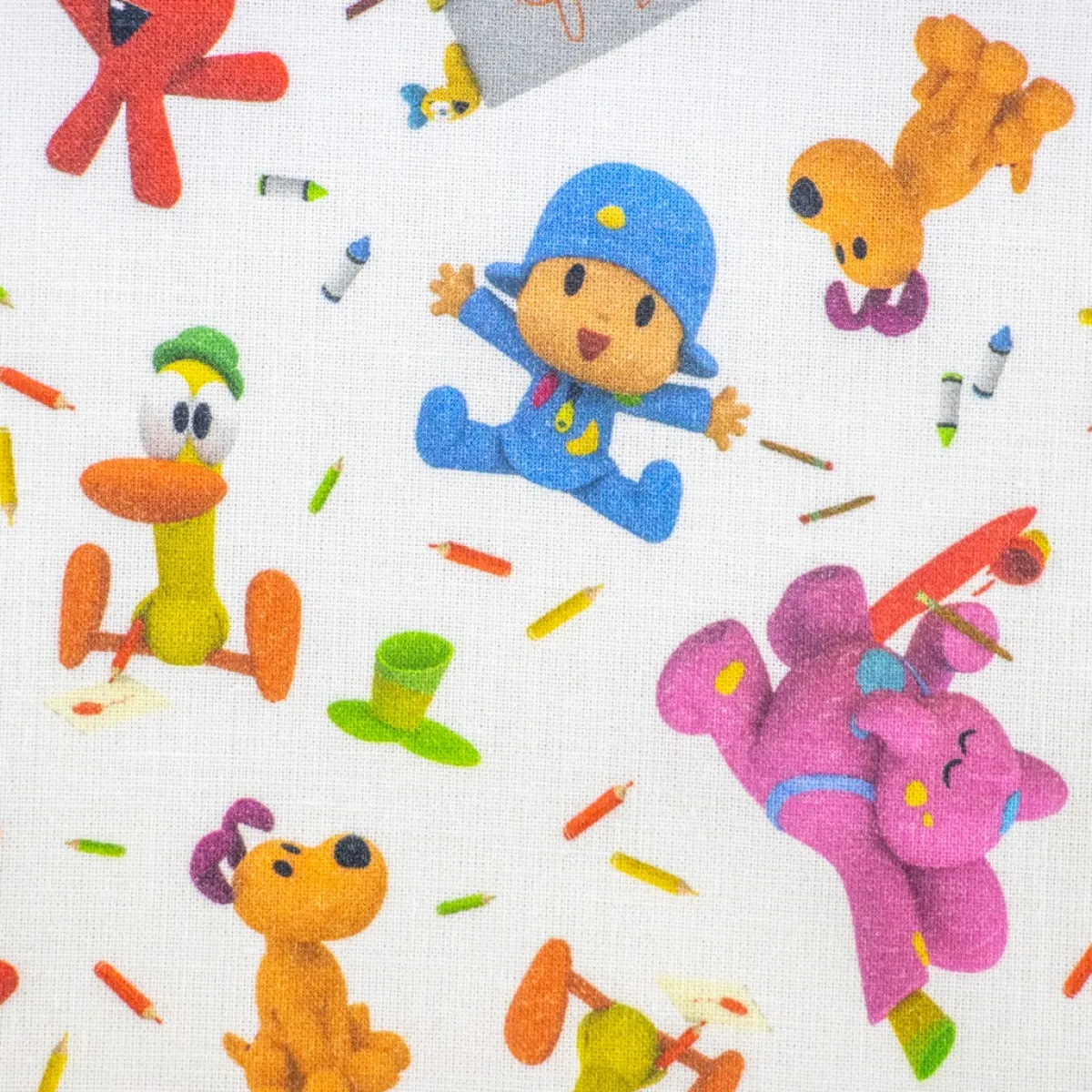 Bambino Giesse Scampoli Tessuti In Cotone>COTONE POKOYO E F. FUMETTI