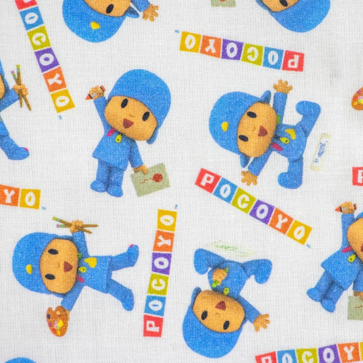 Bambino Giesse Scampoli Tessuti In Cotone>COTONE POKOYO FUMETTI