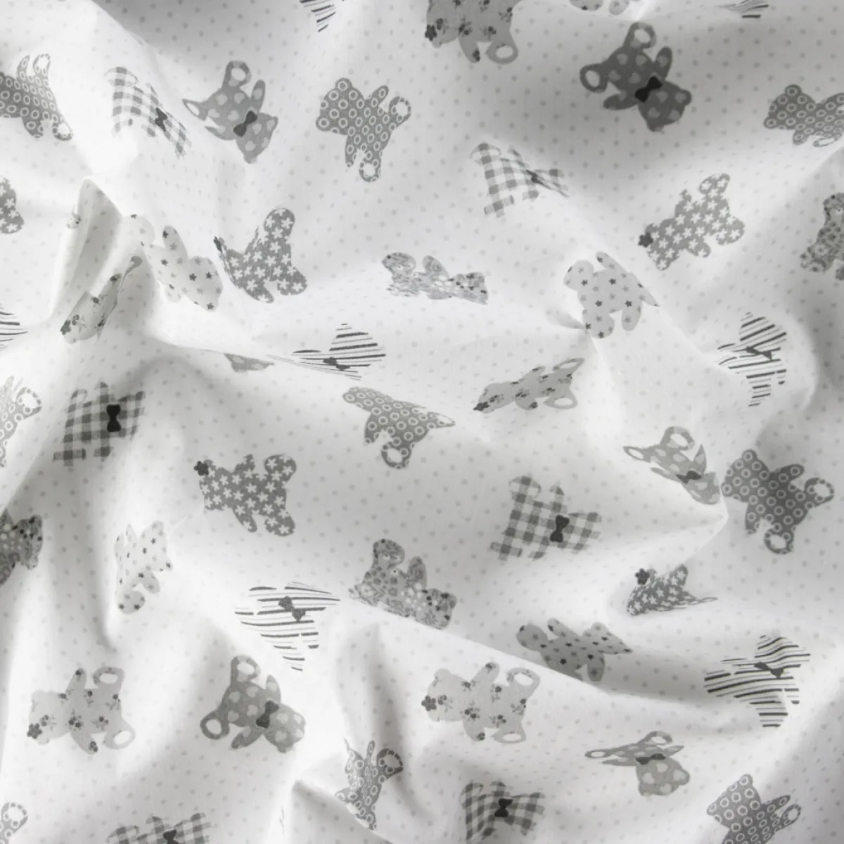 Bambino Giesse Scampoli Tessuti In Cotone>COTONE RAFFAELE DISEGNO TEDDY