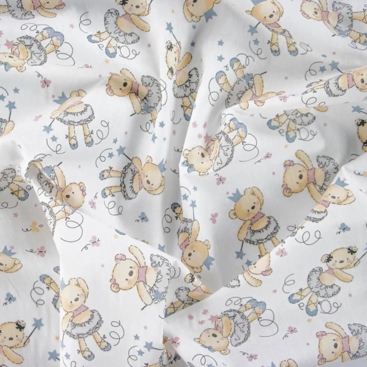 Bambino Giesse Scampoli Tessuti In Cotone>COTONE RAFFAELE LUCY