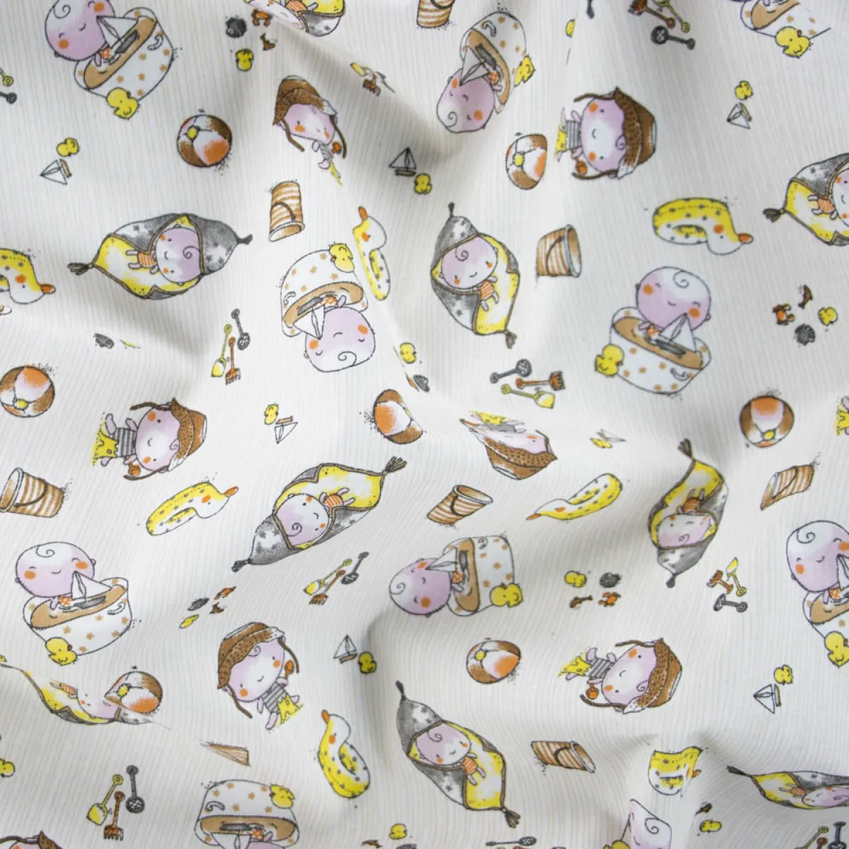 Bambino Giesse Scampoli Tessuti In Cotone>COTONE RAFFAELE PLAYA