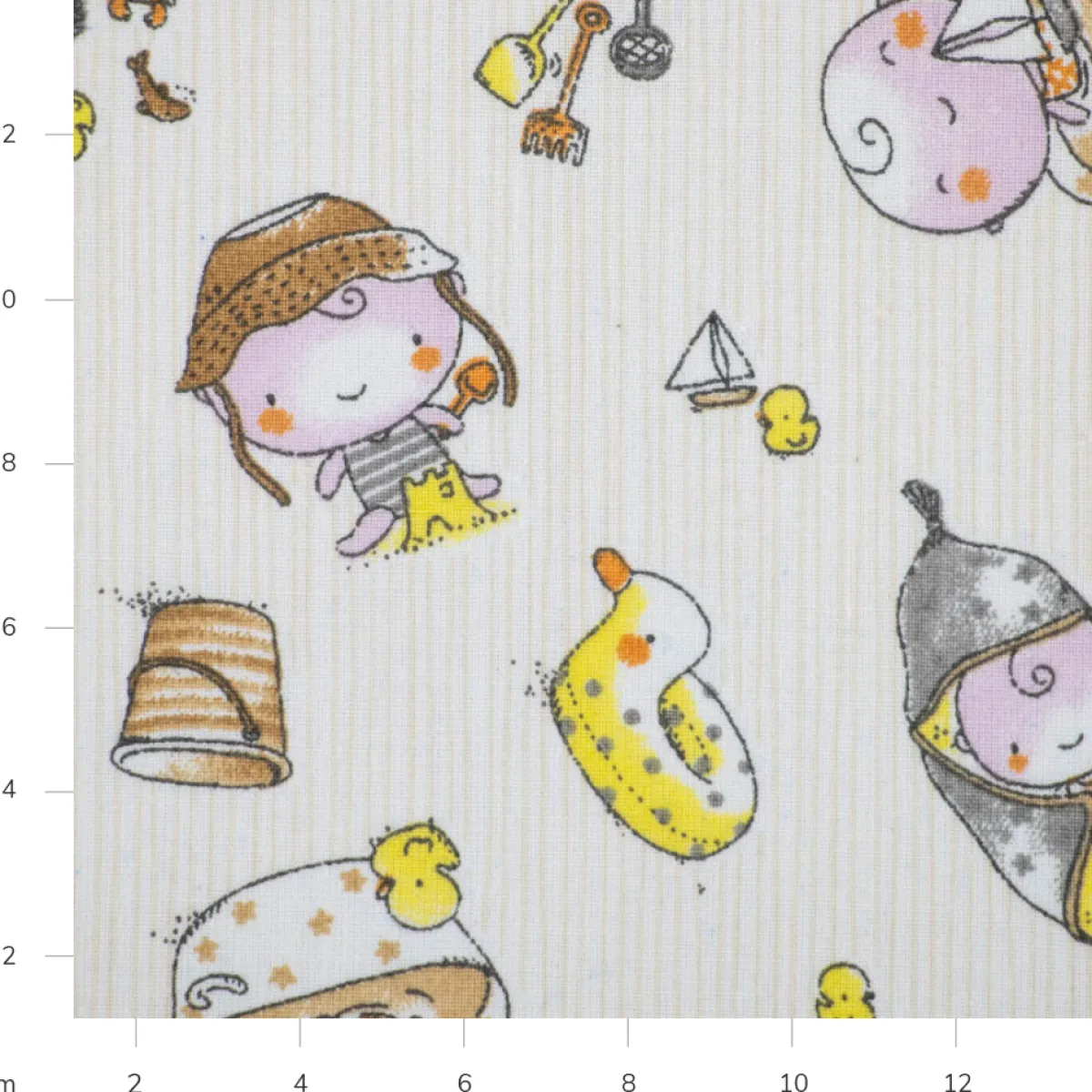 Bambino Giesse Scampoli Tessuti In Cotone>COTONE RAFFAELE PLAYA