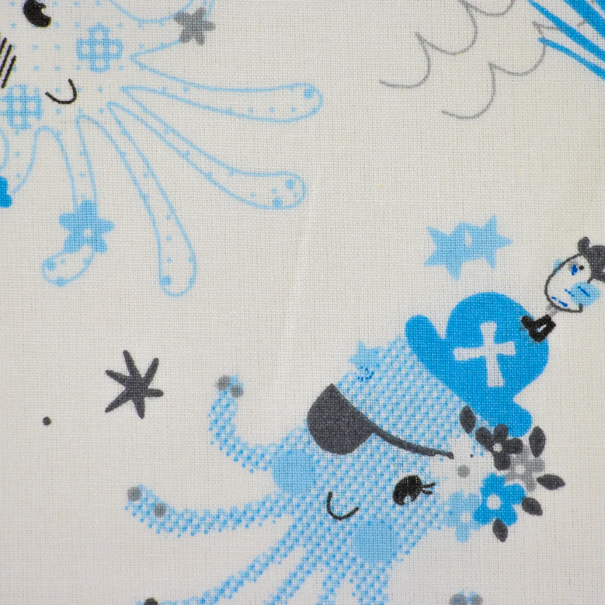 Bambino Giesse Scampoli Tessuti In Cotone>COTONE RAFFAELE PULPO