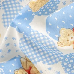 Bambino Giesse Scampoli Tessuti In Cotone>COTONE STEF TEDDY CUORE