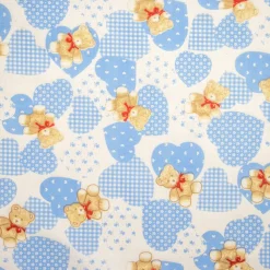 Bambino Giesse Scampoli Tessuti In Cotone>COTONE STEF TEDDY CUORE