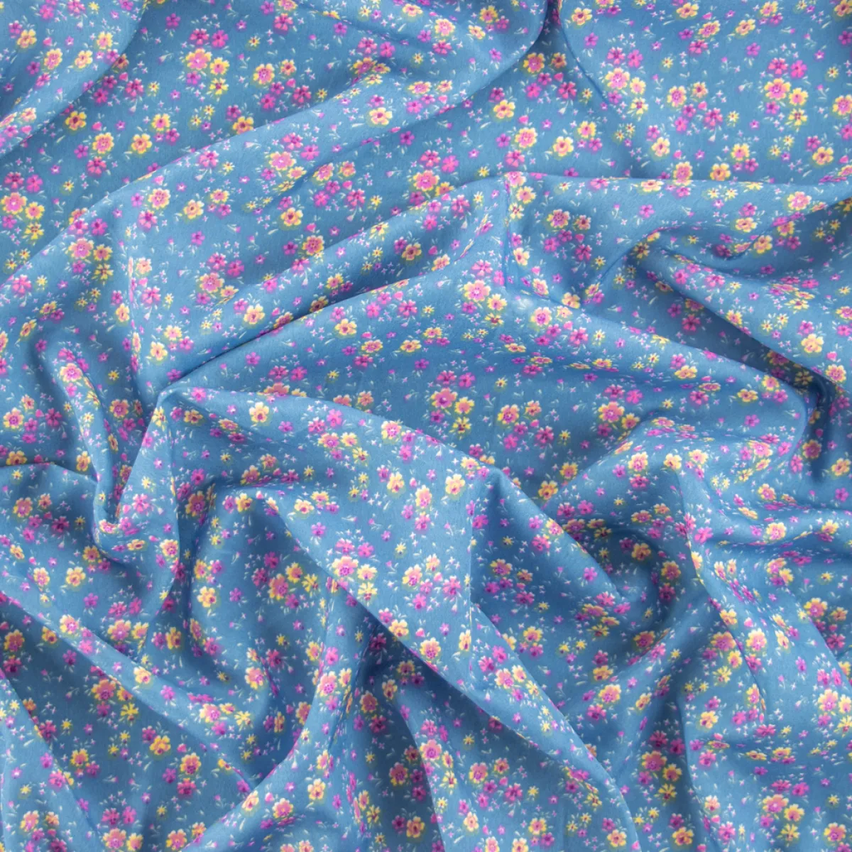 Giesse Scampoli Fantasie Moda>CREPE NICOLETTA MULTIFIORI