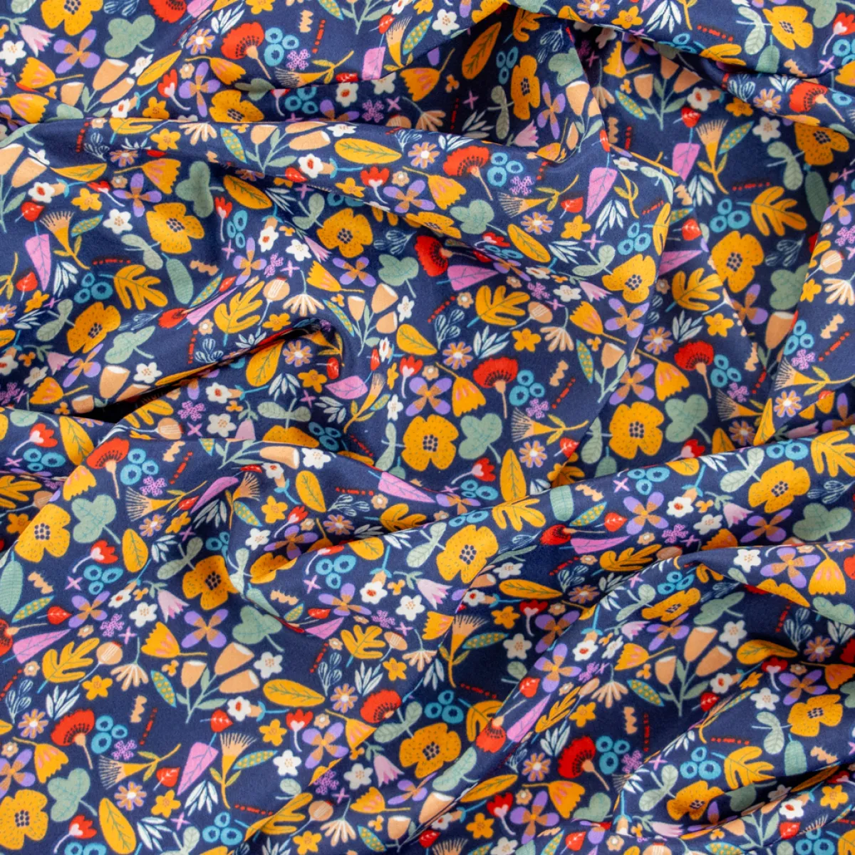 Giesse Scampoli Fantasie Moda>CREPE NICOLETTA MULTIFIORI