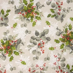 Giesse Scampoli Tovaglie Fantasia>CUJA CRISTALLI DI NEVE