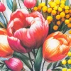 Giesse Scampoli Tovaglie Fantasia>DRILL COTONE DIGITALE MINI BOUQUET