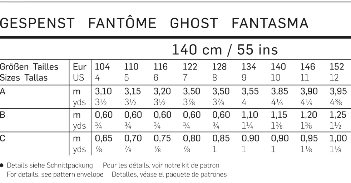 Cartamodelli Burda Neonati|Bambini>fantasma