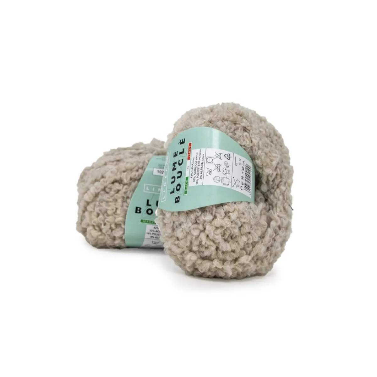 Giesse Scampoli Filati>Filato Lume Boucle' gomitolo da 50gr