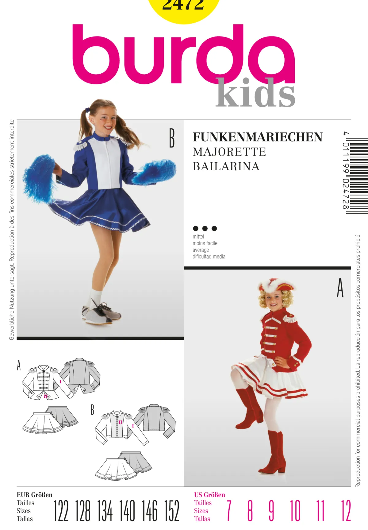Cartamodelli Burda Neonati|Bambini>Funkenmarie