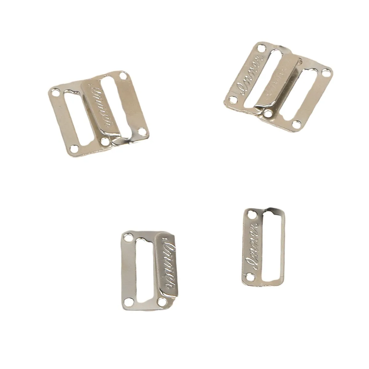Giesse Scampoli Accessori Per Borse E Bigiotteria>GANCETTI PIATTI 3PZ 20 MM