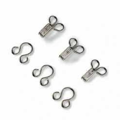 Giesse Scampoli Chiusure Ed Accessori Intimo>Ganci ed occhielli ottone N.3 argento