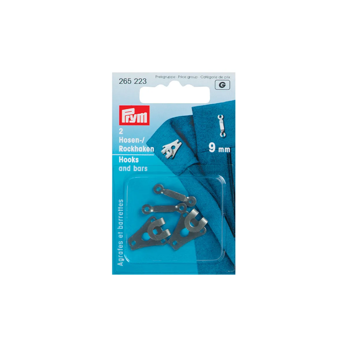Giesse Scampoli Chiusure Ed Accessori Intimo>Ganci e spranghette acciaio 9mm