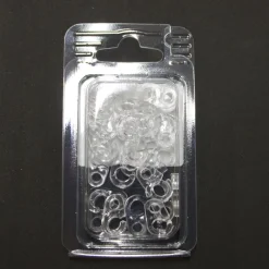 Giesse Scampoli Accessori Per Tende>Ganci plastica con occhiello mm. 7