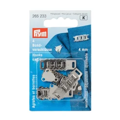 Giesse Scampoli Chiusure Ed Accessori Intimo>Ganci regolabili acciaio 4mm