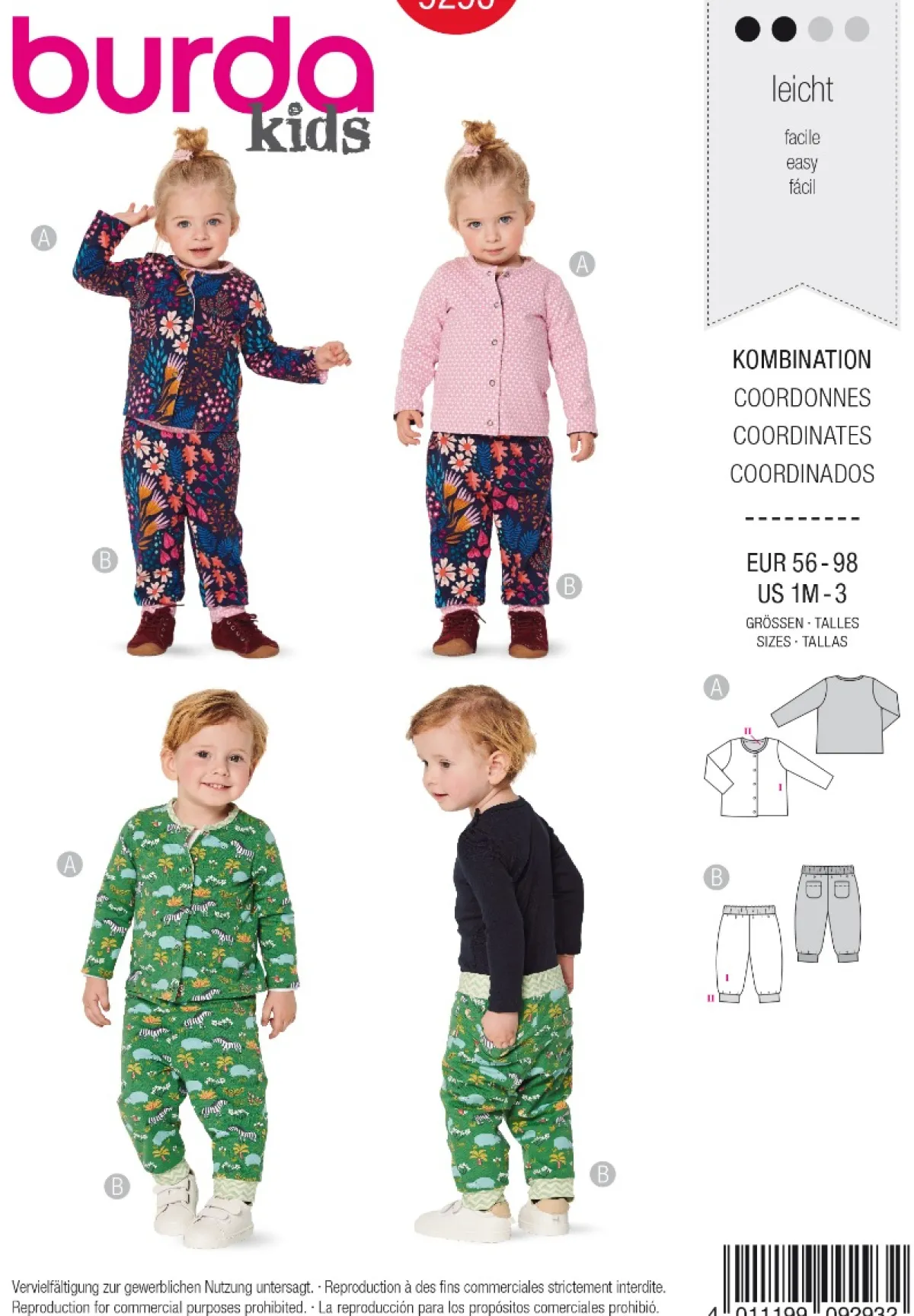 Giesse Scampoli Neonati|Neonati, Bambini & Ragazzi>Giacca - Pantaloni - Reversibile RODAS