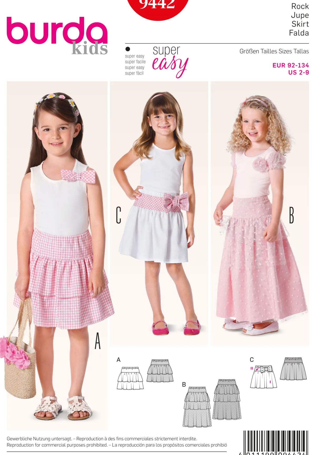Cartamodelli Burda Neonati|Bambini>GONNA