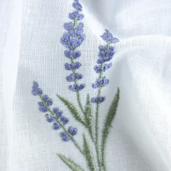 Giesse Scampoli Tende A Vetro>KREMS TIROLESE RICAMATA LAVANDA